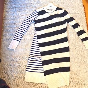 Jason Wu Cream and Blue Striped Sweater